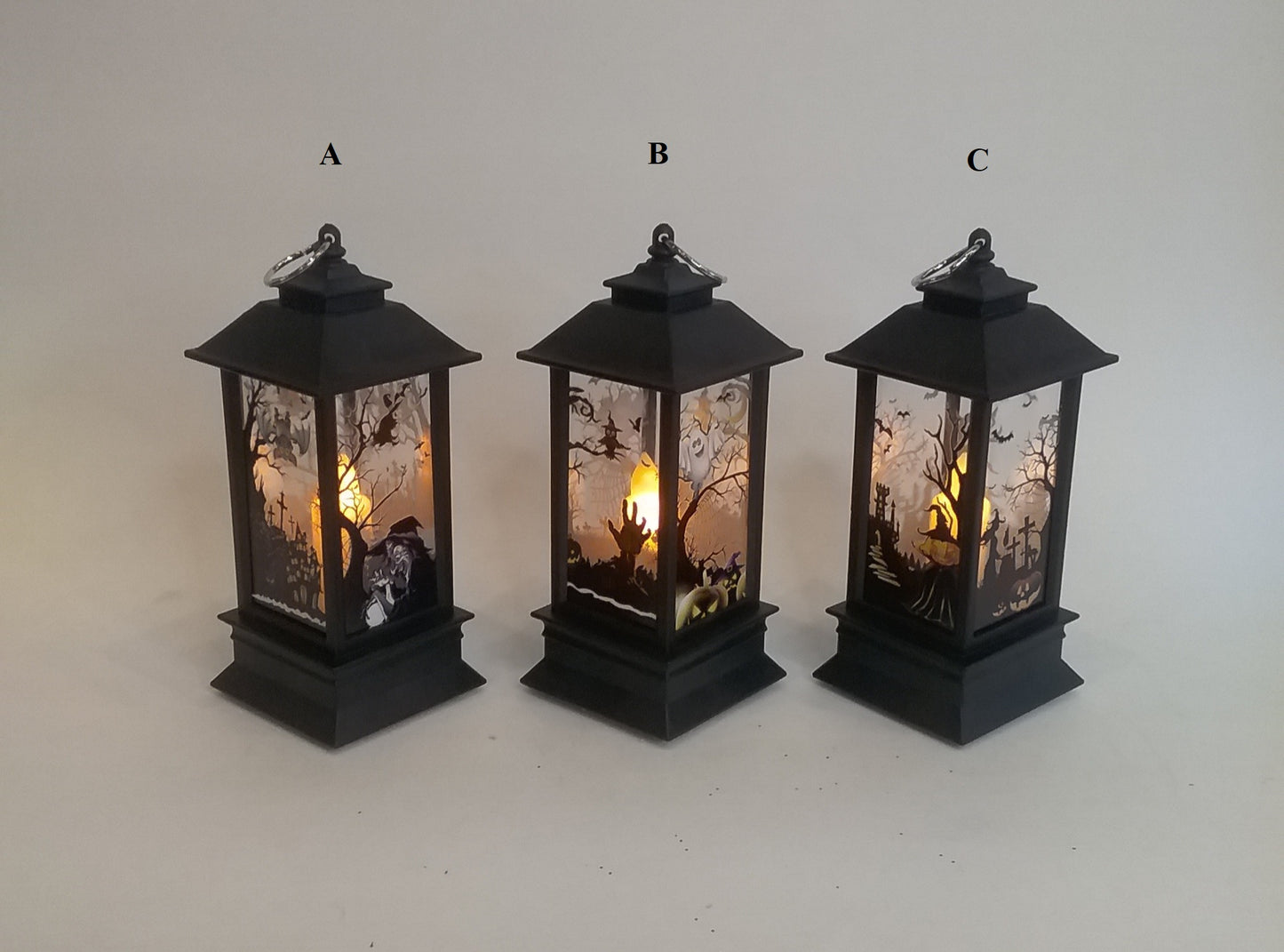 Light-up Halloween Lanterns - 3 assorted
