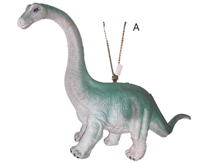Dinosaur Ornaments - 5 assorted
