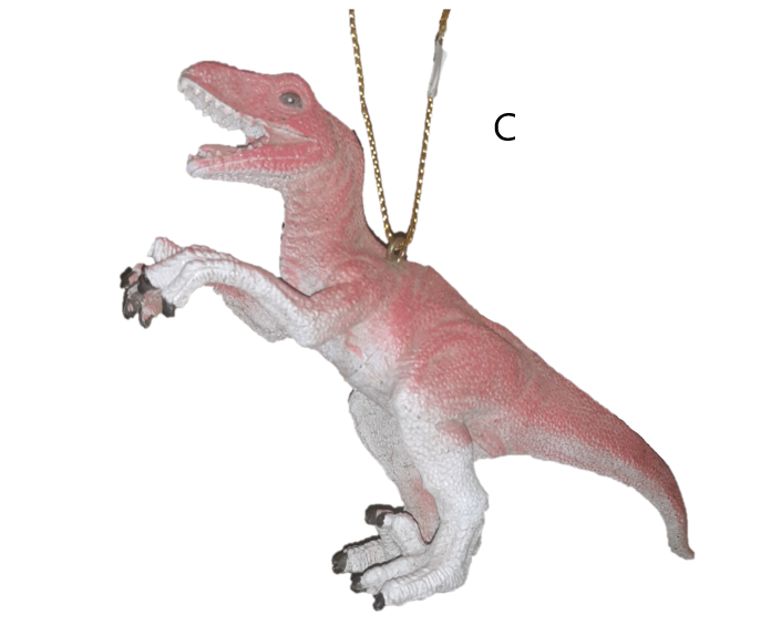 Dinosaur Ornaments - 5 assorted